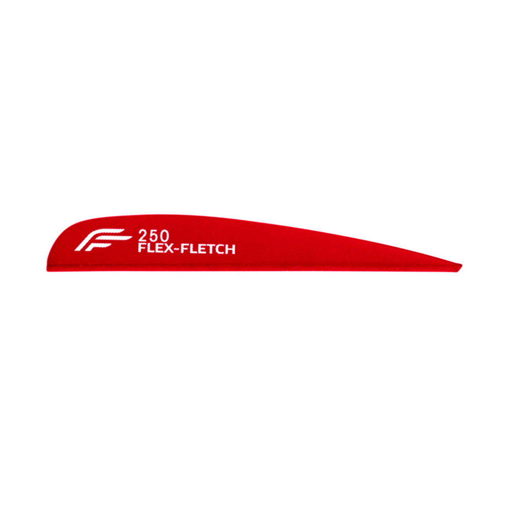 Flex-Fletch Vanes FFP No-Prep Parabolic Color: Real Red / Model: FFP 250