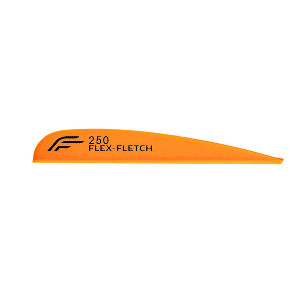 Flex-Fletch Vanes FFP No-Prep Parabolic Color: Dark Orange / Model: FFP 250