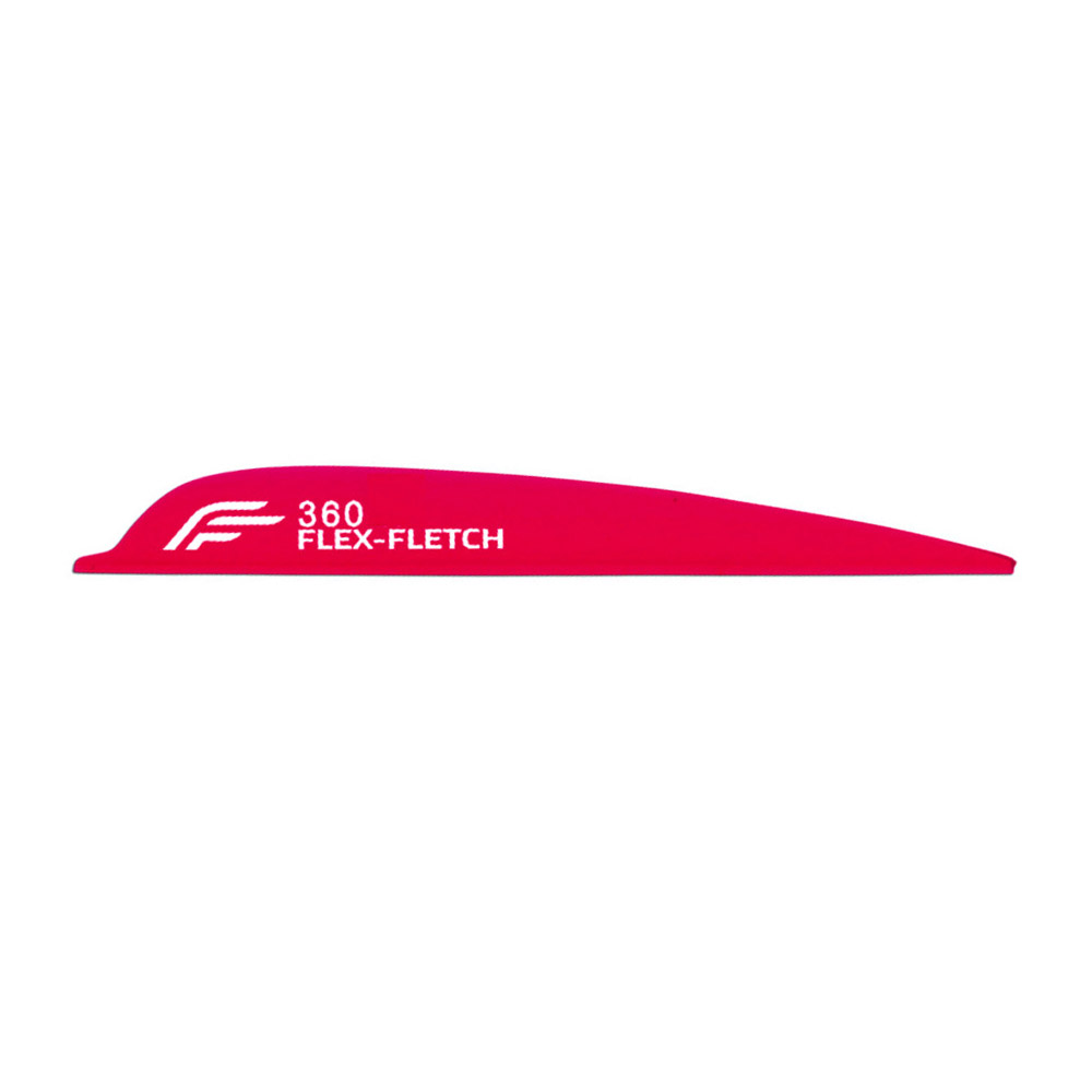 Flex-Fletch Vanes FFP No-Prep Parabolic Color: Real Red / Model: FFP 360