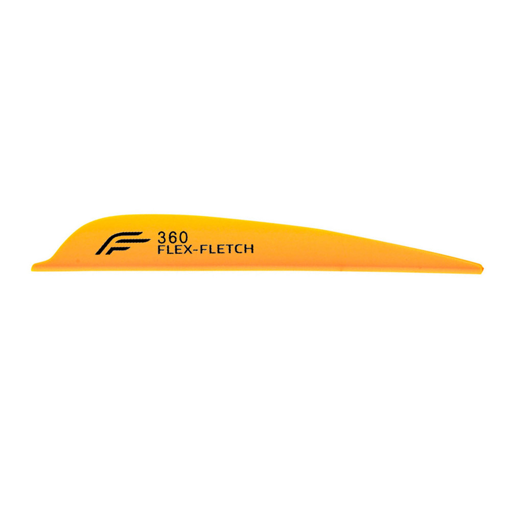 Flex-Fletch Vanes FFP No-Prep Parabolic Color: Light Orange / Model: FFP 360