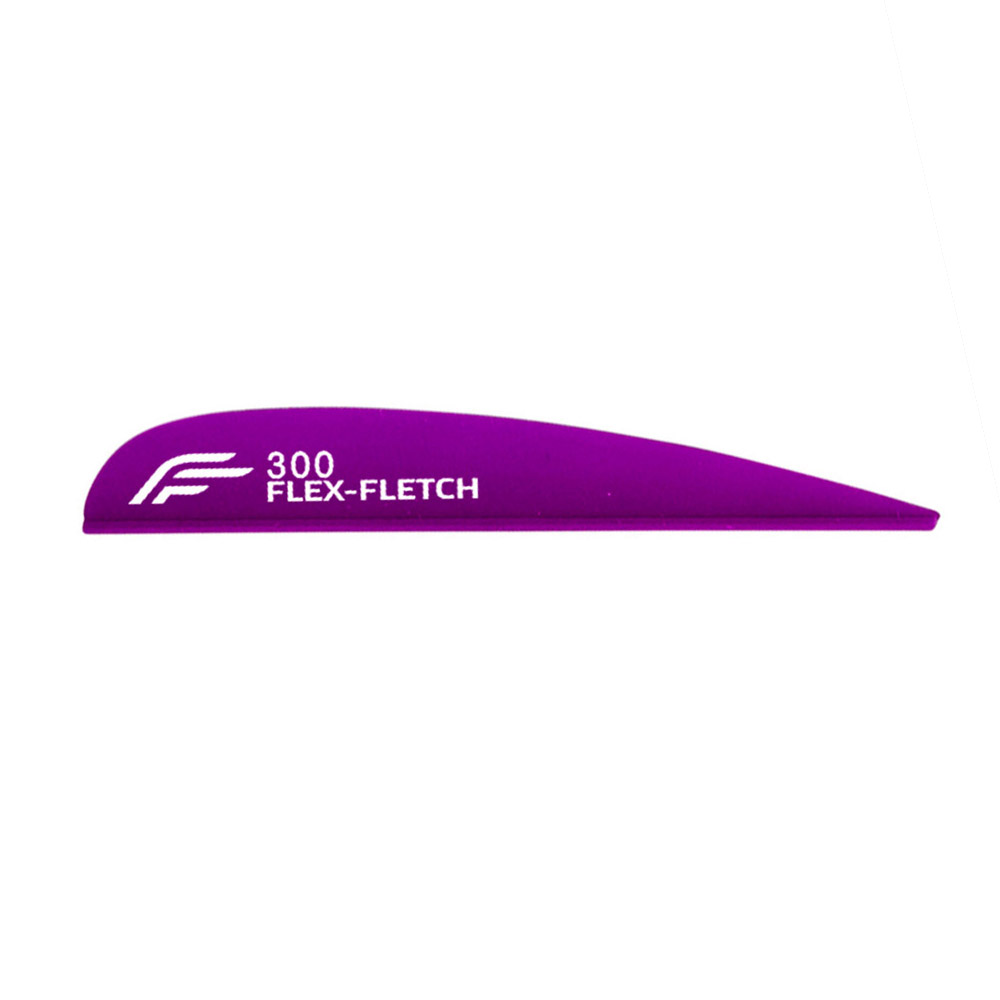 Flex-Fletch Vanes FFP No-Prep Parabolic Color: Purple / Model: FFP 300