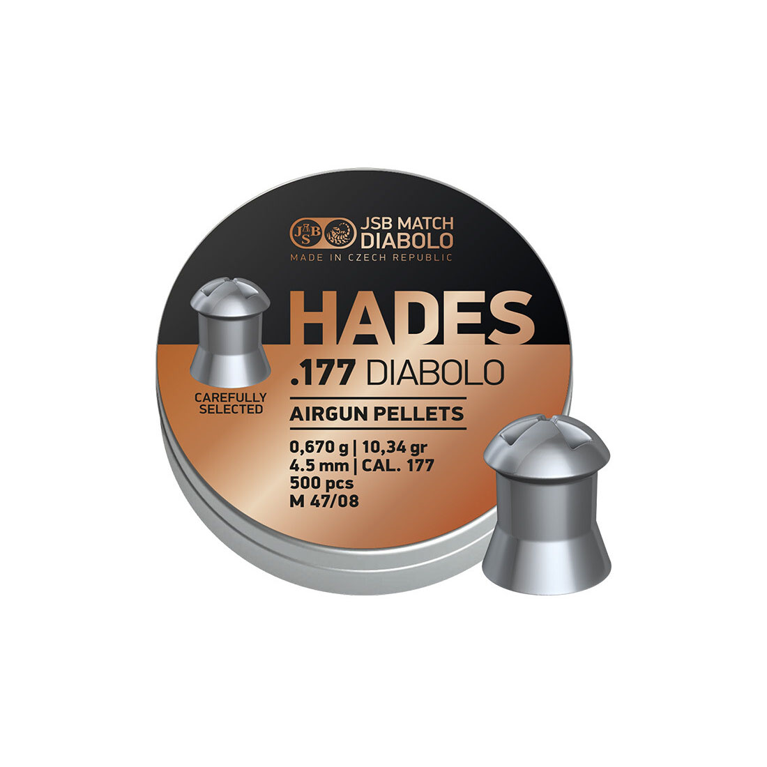 JSB Hades 4.5 mm Diabolo Airgun Pellets - 500 pcs