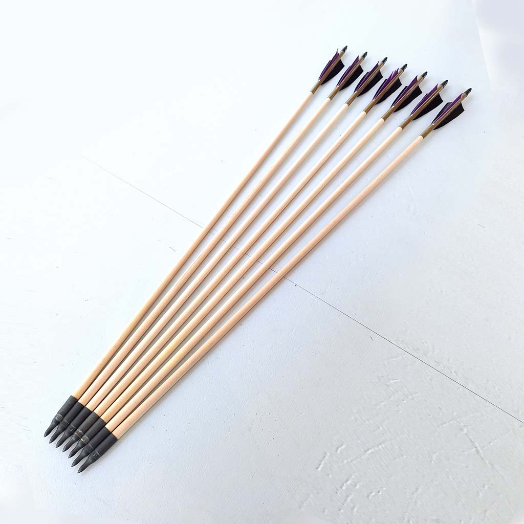 Wood Arrows Set Spruce 50/55