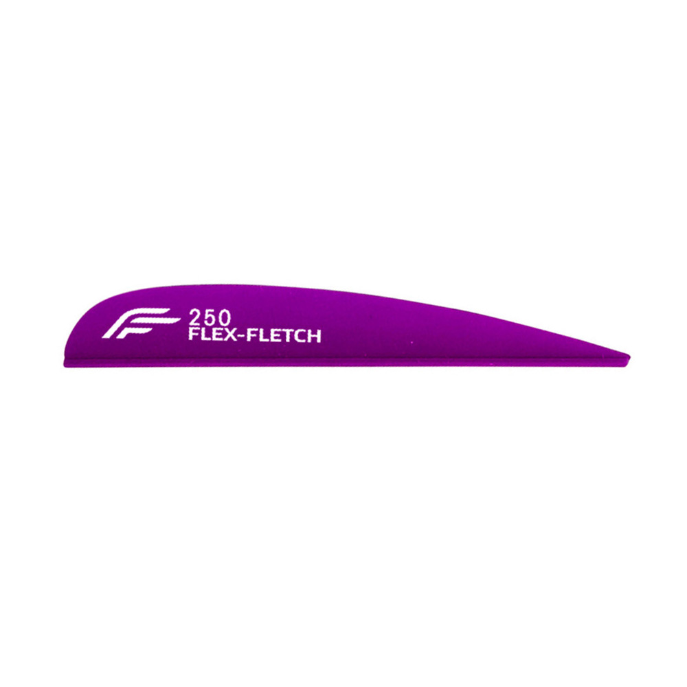 Flex-Fletch Vanes FFP No-Prep Parabolic Color: Purple / Model: FFP 250