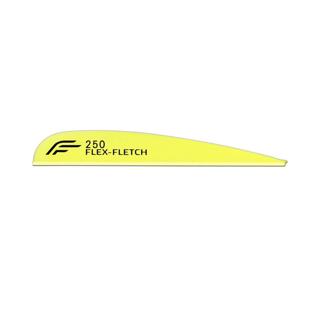 Flex-Fletch Vanes FFP No-Prep Parabolic Color: Yellow / Model: FFP 250