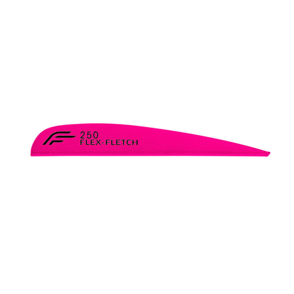 Flex-Fletch Vanes FFP No-Prep Parabolic Color: Fluor Pink / Model: FFP 250