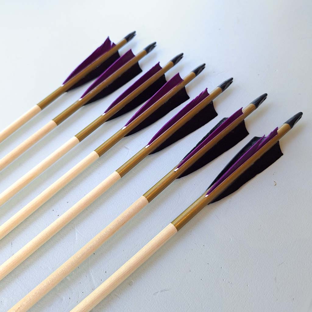 Wood Arrows Set Spruce 50/55