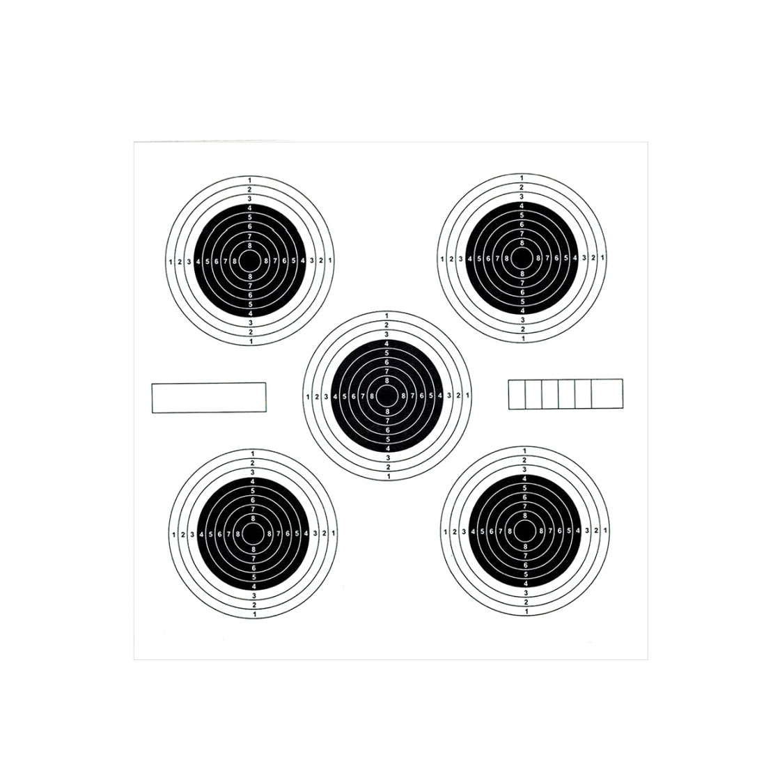 Target Sports Paper Targets 5 Targets - 100 pcs