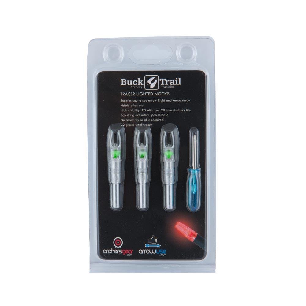 Buck Trail Tracer Lighted Nocks S-Size - 3 pack