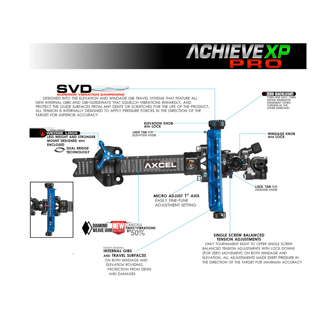 Axcel Achieve XP Pro 6 Inch Compound Sight