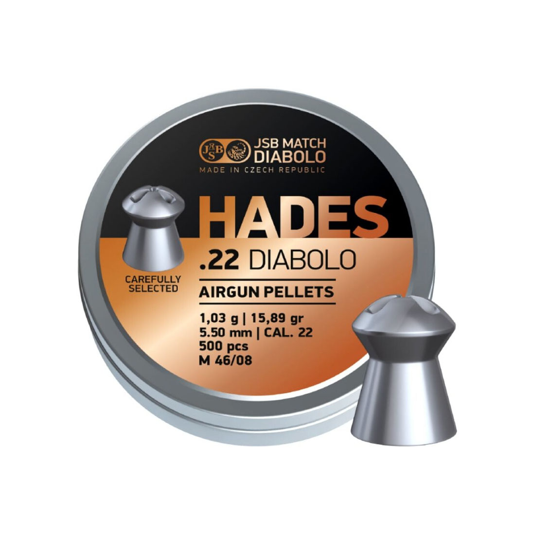 JSB Hades 5.5 mm Diabolo Airgun Pellets - 500 pcs