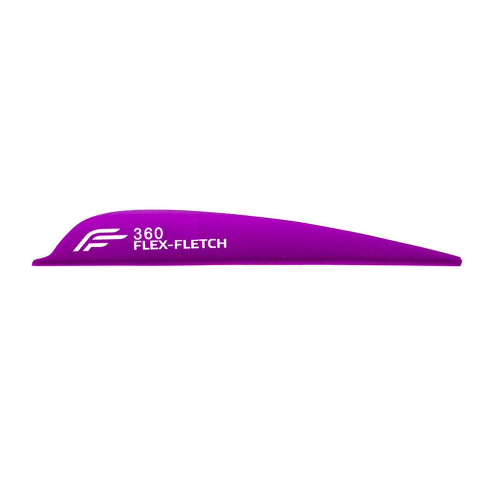 Flex-Fletch Vanes FFP No-Prep Parabolic Color: Purple / Model: FFP 360