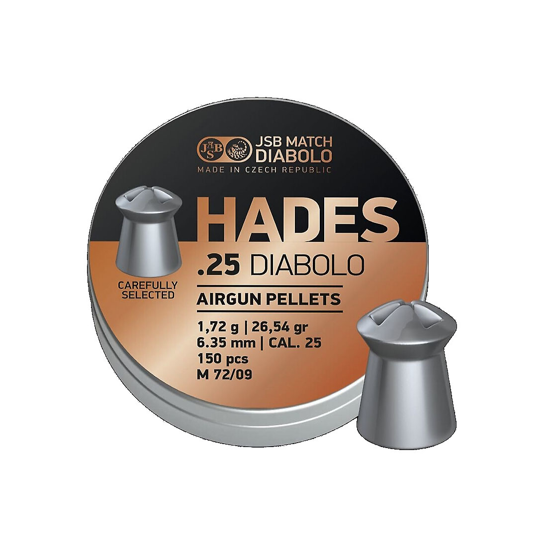 JSB Hades 6.35 mm Diabolo Airgun Pellets - 150 pcs