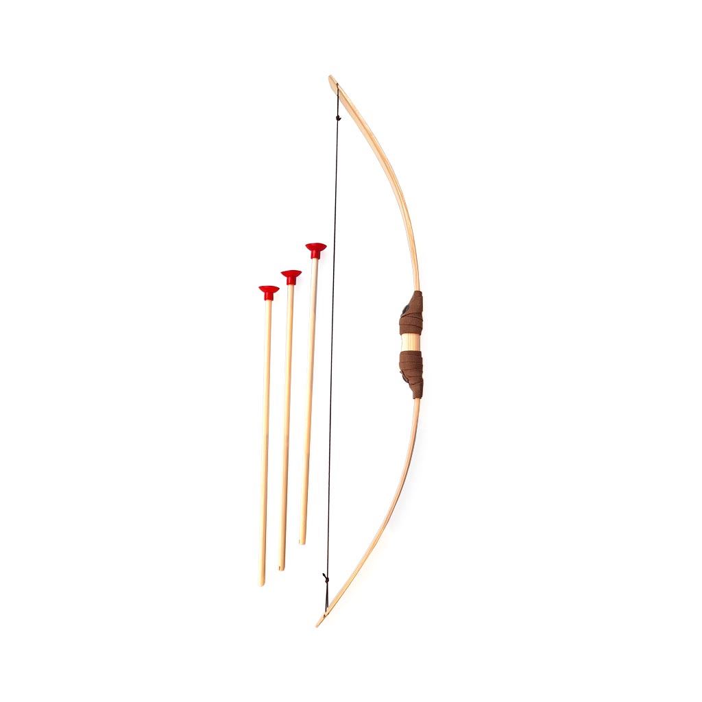 Holzkonig Wooden Kids Bow with 3 Arrows | DutchBowStore.com
