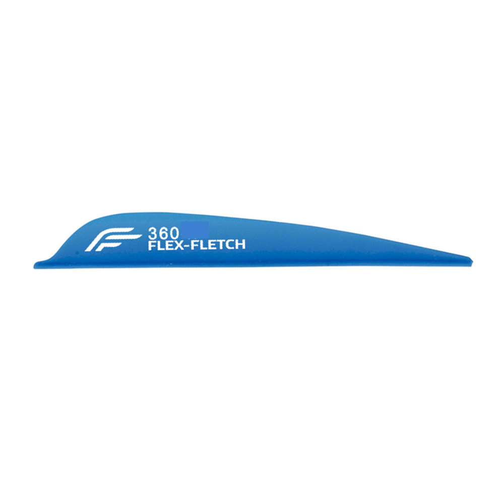 Flex-Fletch Vanes FFP No-Prep Parabolic Color: Fluor Blue / Model: FFP 360