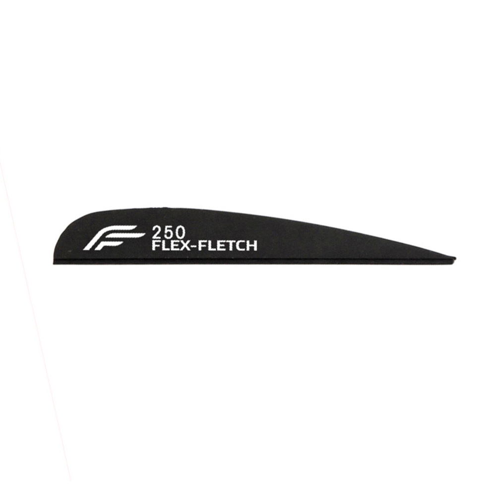 Flex-Fletch Vanes FFP No-Prep Parabolic Color: Black / Model: FFP 250